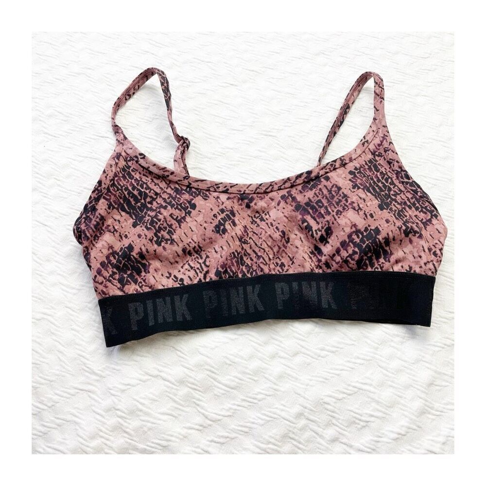 Buy 1 get 1 free Victoria’s Secret ultimate lightly lined snake print xs maroon